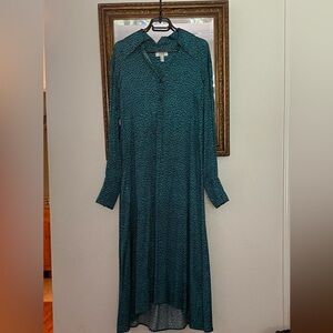 COS shirt silky maxi dress